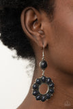 Back At The Ranch - Black Earrings Paparazzi