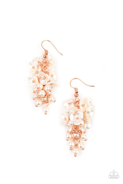 Bountiful Bouquets - Copper Earrings Paparazzi