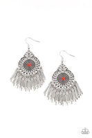 Dream a Little DREAMCATCHER - Red Earrings Paparazzi