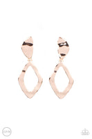 Industrial Gallery - Rose Gold Clip-On Earrings Paparazzi