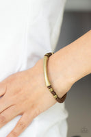 Grounded in Grit - Brown Bracelet Paparazzi