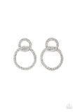 Intensely Icy - Black - Earrings Paparazzi- Life of the Party Exclusive December 2021