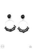 Cabaret Charm - Black Pearl Earrings Paparazzi