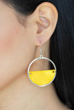 Seashore Vibes - Yellow Earrings Paparazzi