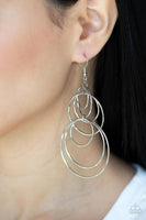 I Feel Dizzy - Silver Earrings Paparazzi