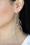 I Feel Dizzy - Silver Earrings Paparazzi