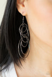 I Feel Dizzy - Black Earrings Paparazzi