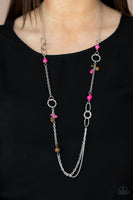 Sandstone Safari - Pink Necklace Paparazzi