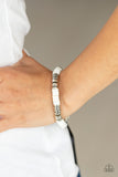 Stacked In Your Favor - White Bracelet Paparazzi