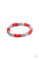 Stacked In Your Favor - Red Bracelet Paparazzi