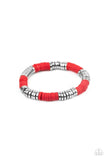 Stacked In Your Favor - Red Bracelet Paparazzi
