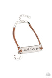 Believe and Let Go - Brown Bracelet Paparazzi