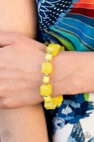 Trendsetting Tourist - Yellow Bracelet Paparazzi