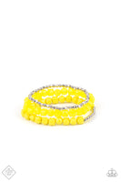Vacay Vagabond - Yellow Bracelets Paparazzi
