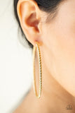 Resist The Twist - Gold Earrings Paparazzi