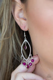 Glassy Grotto - Purple Earrings Paparazzi