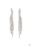 Cosmic Candescence - White Earrings Paparazzi