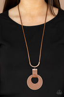 Luxe Crush - Copper Faux Leather Necklace