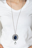 Oh My Medallion - Blue Lanyard Necklace Papaprazzi