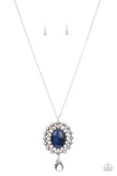 Oh My Medallion - Blue Lanyard Necklace Papaprazzi
