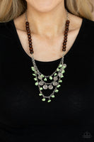 Plains Paradise - Green Necklace Paparazzi