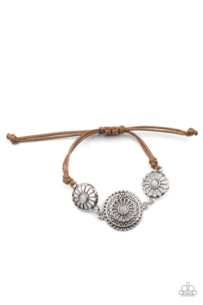 Bohemian Botany - White Bracelet Paparazzi