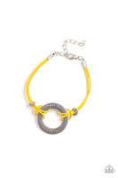 Choose Happy - Yellow Bracelet Paparazzi