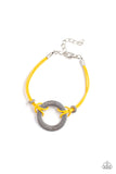 Choose Happy - Yellow Bracelet Paparazzi