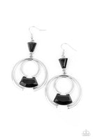 Deco Dancing - Black Earrings Paparazzi