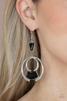 Deco Dancing - Black Earrings Paparazzi