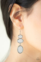 Tiers Of Tranquility - White Earrings Paparazzi