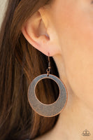 Outer Plains - Copper Earrings Paparazzi