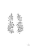 Frond Fairytale - White Earrings Paparazzi