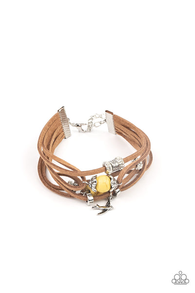 Canyon Flight - Yellow Bracelet Paparazzi