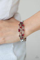 Cosmic Candescence - Red Bracelet Paparazzi