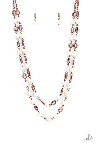 Essentially Earthy - Copper Necklace Paparazzi