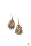 Daydreamy Dazzle - Copper Earrings Paparazzi