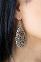 Industrial Incandescence - Silver Earrings Paparazzi