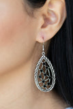 Industrial Incandescence - Black Earrings Paparazzi