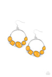 Beautifully Bubblicious - Orange Earrings Paparazzi