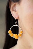 Beautifully Bubblicious - Orange Earrings Paparazzi