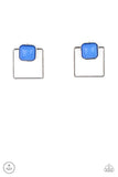 FLAIR and Square - Blue Earrings Paparazzi