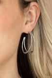 Rustic Curves - Silver Earrings Paparazzi