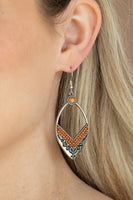 Indigenous Intentions - Orange Earrings Paparazzi