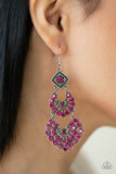 All For The GLAM - Pink Earrings Paparazzi