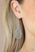 Exquisite Exaggeration - Silver Earrings Paparazzi