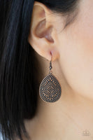 Mayan Mecca - Copper Earrings Paparazzi