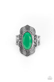 Taj Mahal Trendsetter - Green Ring Paparazzi