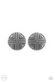 Shielded Shimmer - Silver Clip  On Earrings Paparazzi