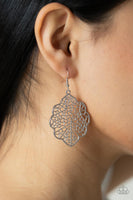 Meadow Mosaic - Silver Earrings Paparazzi